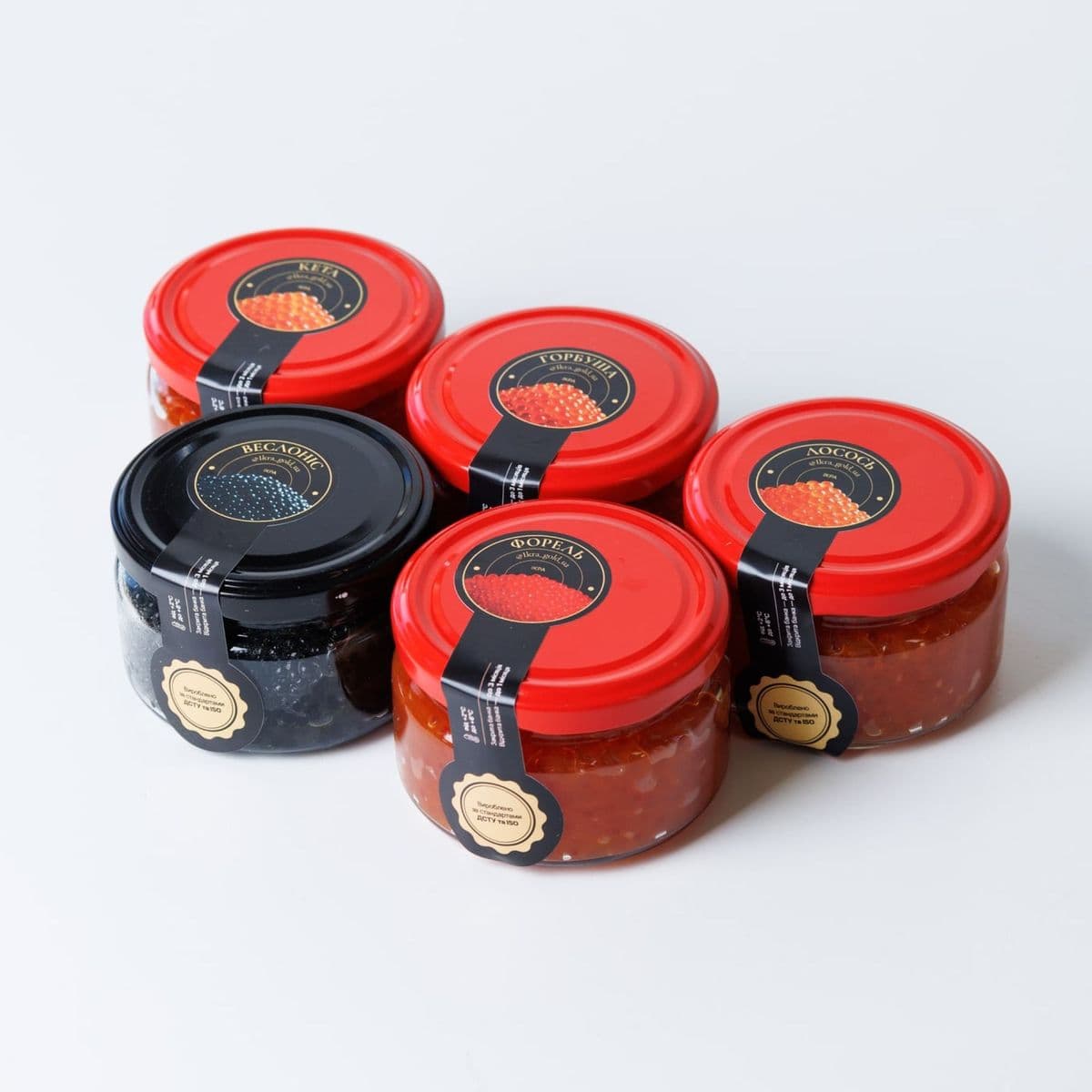 Кета-Горбуша-Лосось-Веслоніс-Форель по 250 г